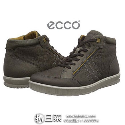ECCO 爱步  Ennio  男士真皮高帮休闲鞋 原价$160，现降至$66.48