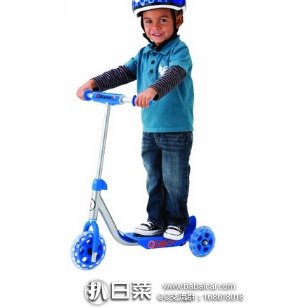 Razor Jr. 雷热 儿童三轮滑板车 原价$45，现$19，直邮含税到手约￥260