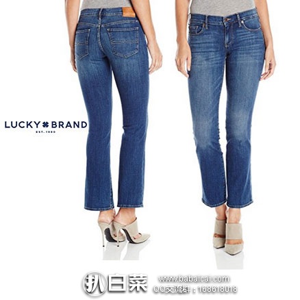 Lucky Brand 幸运牛仔 女士 Sweet Boot Jean in Ocean Road Jean  弹力微喇牛仔裤 （原价$90，现降至45.36），网络星期一7折后$31.75