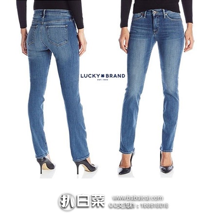 Lucky Brand 幸运牛仔牌 女士 弹力直筒牛仔裤 (原价9,现降至.98 ),网络星期一7折后