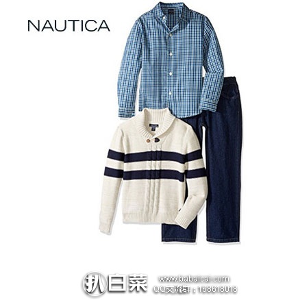 金盒特价，Nautica 诺帝卡 男款童装冬装 3件套  降至$25.99