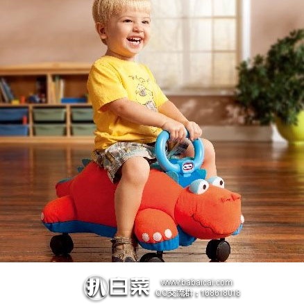 亚马逊中国：Little Tikes 小泰克 童车助步轮滑 恐龙跑跑车 橙色 原价￥478，现秒杀价￥99元包邮