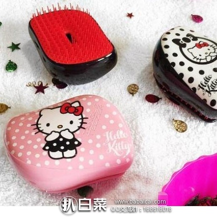 Feelunique英国美妆中文官网：TANGLE TEEZER 天使梳 Hello Kitty款 豪华便携款美发梳 凑2件享7折优惠价￡9.45，约￥81/只