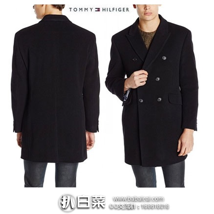 Tommy Hilfiger 汤米希尔费格 男士 双排扣羊毛混纺外套 降至.22
