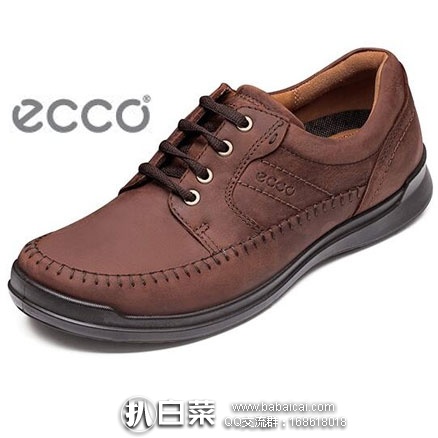 ECCO 爱步  Howell Moc Tie Oxford 男士真皮系带休闲鞋 原价$160，现降至4.5折$79.99