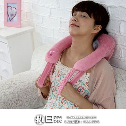 日本亚马逊：OMRON 欧姆龙 颈椎按摩器 HM-141-PK 粉色 特价4800日元（约￥286元）