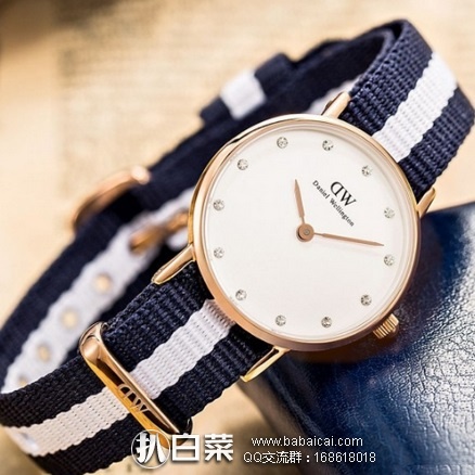 英国亚马逊:Daniel Wellington 丹尼尔惠灵顿 0503DW 女士时尚腕表 原价£129,现£54.83,直邮退税实付新低£45.69,直邮到手仅¥480