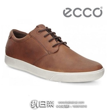 ECCO 爱步 卡尔加 男士真皮休闲鞋 原价$150，现$74.99，到手￥610，国内￥1799+