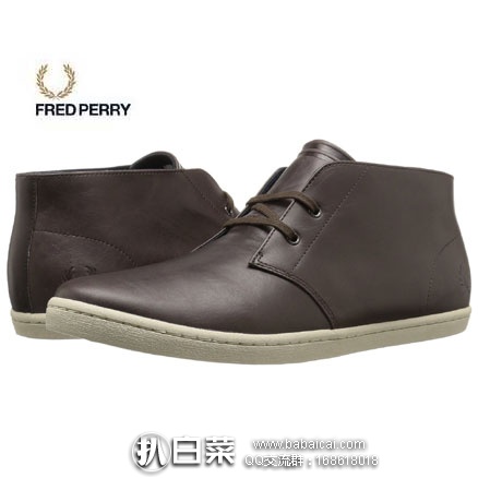 亚马逊海外购：Fred Perry 弗莱德·派瑞 男士 真皮中帮休闲靴 40码  降至￥211.81