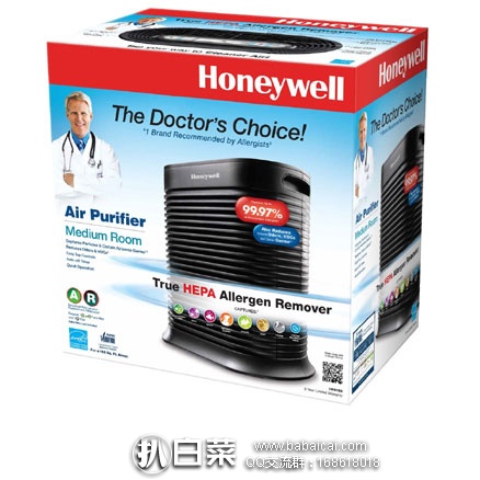 亚马逊海外购：Honeywell 霍尼韦尔 True HEPA 过敏原排除装置 HPA100  特价￥658.38，直邮免运费，含税到手仅￥856