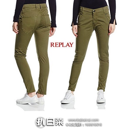 英国亚马逊：Replay Denice 女款牛仔裤 多色 直邮退税实付£25.68，到手约￥323