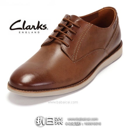 亚马逊海外购：Clarks 其乐  Franson Plain  男士 经典4眼系带真皮正装鞋  降至￥327.75