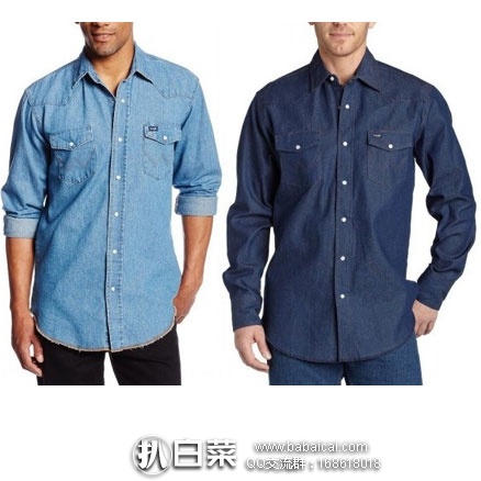 亚马逊海外购：Wrangler 男士 牛仔衬衫  降至￥159.02