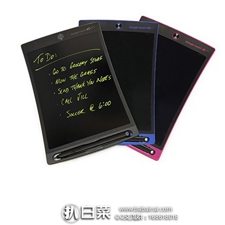 亚马逊海外购:Boogie Board 升级款 8.5英寸 LCD电子手写板 特价¥144.49,凑单直邮免运费,含税到手仅¥162