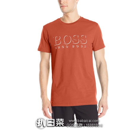 亚马逊海外购：BOSS HUGO BOSS 男士 UPF50+防晒 圆领纯棉T恤  降至￥148.78