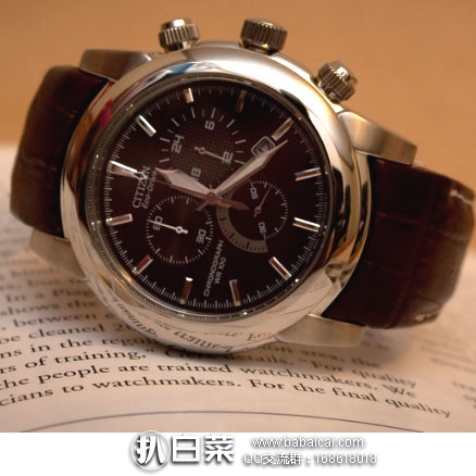 Amazon：Citizen西铁城 AT0550-11X 三眼光动能男表  降至新低价$109.89