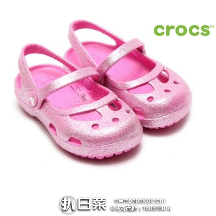 日本亚马逊：Crocs 卡洛驰 shayna hi glitter MJ girls儿童洞洞鞋 仅需599日元（约￥37元）