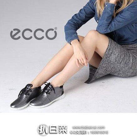 6PM：ECCO 爱步 Sport Intrinsic Chukka 女士 中帮运动休闲鞋 原价$160，目前6PM售价降至4.5折$76.5