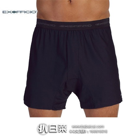 亚马逊中国：EXOFFICIO 男士 四角速干防菌内裤 秒杀价￥99包邮