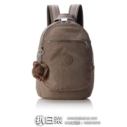 亚马逊海外购：Kipling 吉普林 Clas Challenger 多功能双肩背包 降至￥289.75元