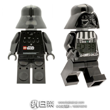 LEGO Kids’ Star Wars Mini-Figure Alarm Clock 乐高星球大战闹钟  降至￥155