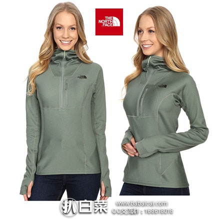 6PM：The North Face 乐斯菲斯 女士运动衫  原价$160，现特价2.5折 $39.99