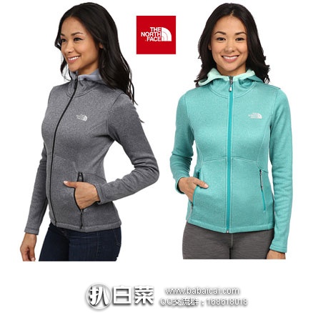 6PM：The North Face 乐斯菲斯 女士 带兜帽运动外套 原价$130，现降至3.5折$45.5