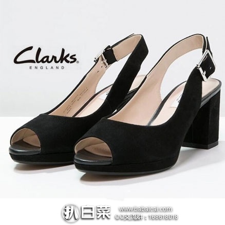 亚马逊海外购：Clarks 其乐 Kelda Spring Open Toe Sandals 女士真皮鱼嘴凉鞋  降至￥275.78