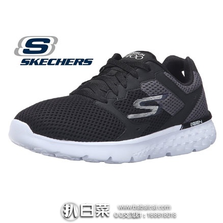 亚马逊中国：SKECHERS 斯凯奇 Go Run 400 女款轻量跑鞋 14350 黑色 秒杀价￥279元包邮