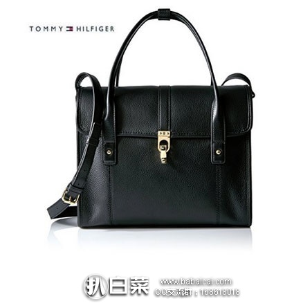 Tommy Hilfiger 汤米希尔费格 Kira 女士真皮手提斜挎包 原价$168,现降至3.3折$55.56