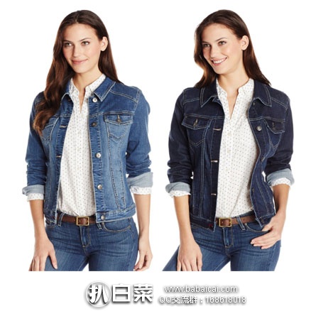 亚马逊海外购：Wrangler Authentics 女士牛仔夹克 降至￥207.43元