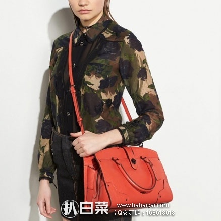 6PM:COACH 蔻驰 女士 经典Mercer系列 真皮单肩手提包 原价0,现降至9.99