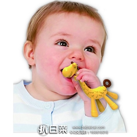 亚马逊海外购：KJC 磨牙固齿器/婴儿牙胶 3个月以上可用（医用级硅胶）特价￥46.12，凑单直邮免运费，含税到手仅￥52