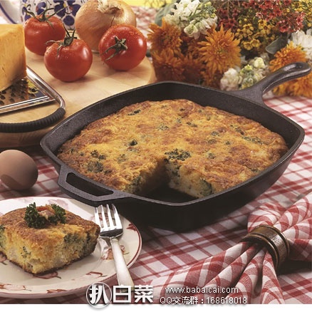 亚马逊海外购:Lodge 洛奇 L8SQ3 方形铸铁锅 26cm 降至¥147.04