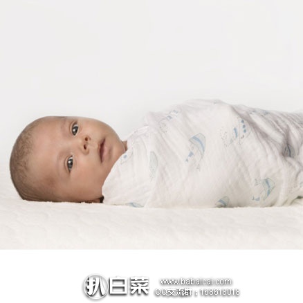 亚马逊海外购：SwaddleDesigns玛姿琳襁褓毯 婴儿包巾/抱毯 Muslin细棉 4 件装 特价￥180.94元