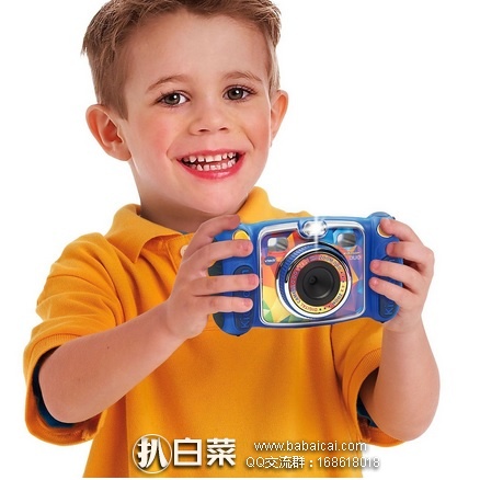 亚马逊海外购：Vtech 伟易达 防摔 男女孩 儿童 双摄像头 数码拍照相机/录像机/玩具 可自拍 特价￥284.23，直邮免运费，含税到手￥318