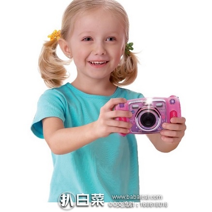 亚马逊海外购：Vtech 伟易达 防摔 男女孩 儿童 双摄像头 数码拍照相机/录像机/玩具 可自拍 特价￥284.87，直邮免运费，含税到手￥319    新款好价，蓝色和粉色可选！