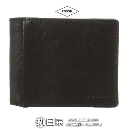 亚马逊海外购：Fossil 化石 男士真皮钱包 补货售价￥83.29，凑单免费直邮含税到手￥93.2