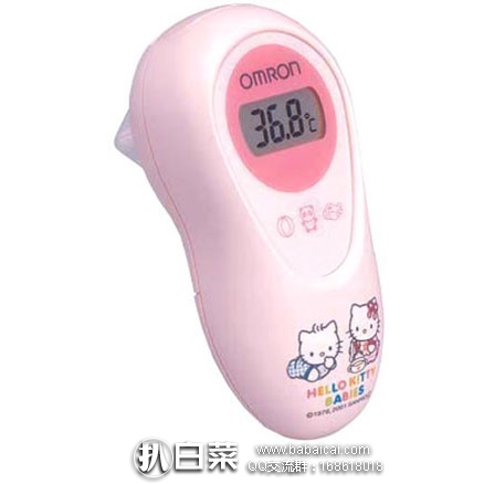 日本亚马逊：OMRON欧姆龙 MC-581 Hello Kitty 红外线耳式体温计 特价3082日元（约￥188）