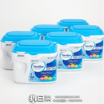 亚马逊海外购：Similac 美国雅培 金盾含铁1段配方奶粉 658g*6罐 特价￥921.76，直邮免运费，含税到手￥172/桶