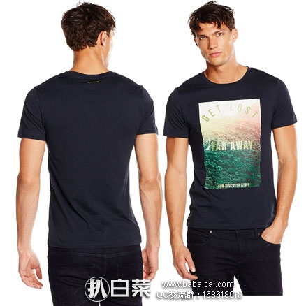 亚马逊海外购:Boss Orange 橙标系列 Theon 2 男士 纯棉印花短袖T恤 降至¥139.14