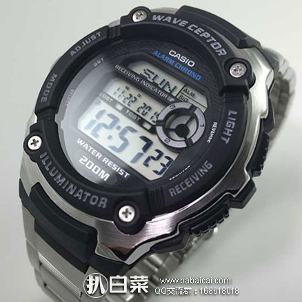 Amazon：CASIO 卡西欧 WV200DA-1A 五局电波表 新低$23.77到手￥210