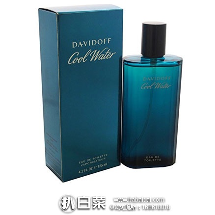 Amazon：Davidoff 大卫杜夫 Eau De Toilette Spray 4.2  冷水男士香水 125ml 特价$18.49