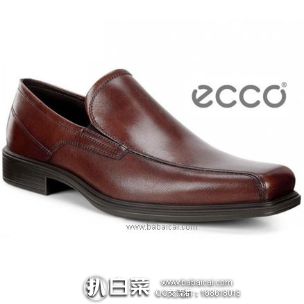 6PM：ECCO 爱步 男士真皮一脚蹬正装鞋 原价$150，现特价$74.99