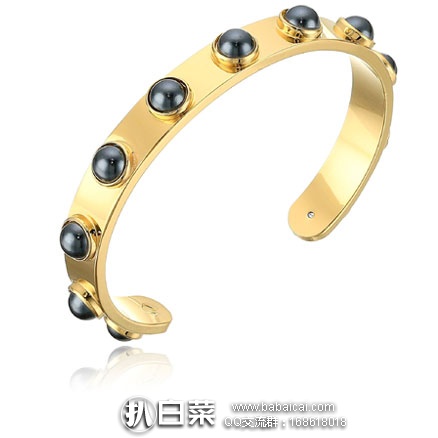 亚马逊海外购：Kate Spade 凯特丝蓓 圆环镶黑珍珠手镯  售价￥160.16，凑单免费直邮到手￥180