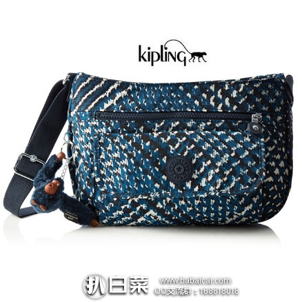 亚马逊海外购:Kipling 吉普林 SYRO 帆布挎包 降至¥206.61 元