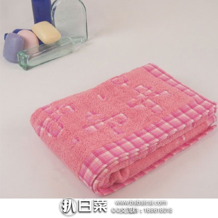 亚马逊海外购：日本内野 蝴蝶结纯棉浴巾 60X120厘米 现售价￥54.76 ，凑单免费直邮到手￥62