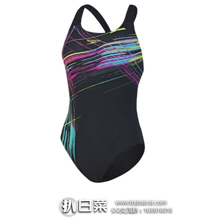 亚马逊中国：Speedo 速比涛 女式 Vibedive修身遮肚保守连体泳衣 610203  新低￥95.2包邮（￥119 下单8折）