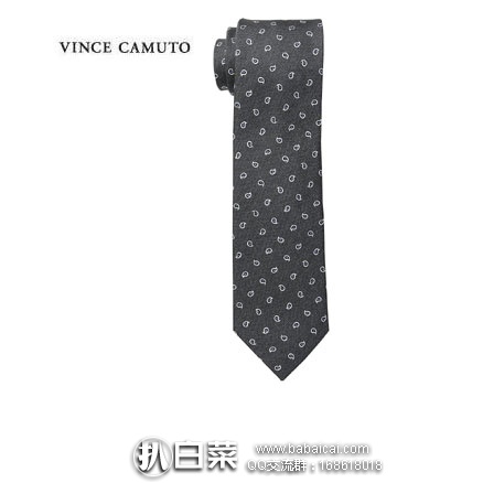 亚马逊海外购：Vince Camuto 男士 纯真丝领带 降至￥71.61，凑单免费直邮到手￥80.13