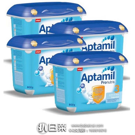 德国保镖大药房：Aptamil爱他美Pronutra婴幼儿配方奶粉3 段（10个月以上适用）4罐装  特价€78.88（约￥157元/罐）